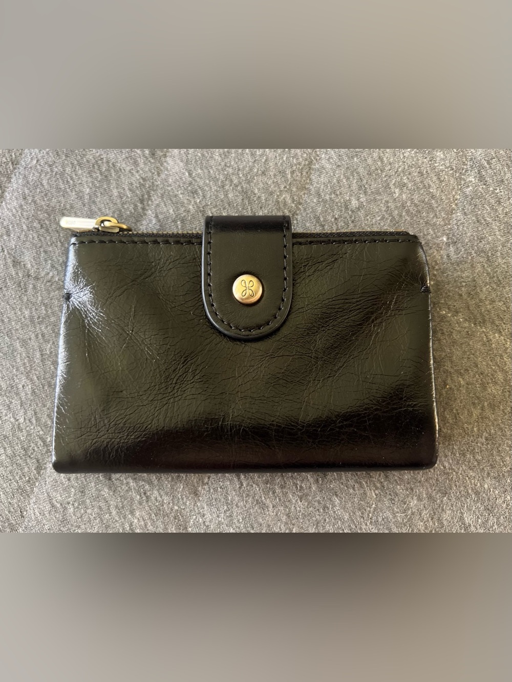 HOBO Ray Black Leather Bi-fold Wallet Excellent Condition Orig$115 - Picture 4 of 9